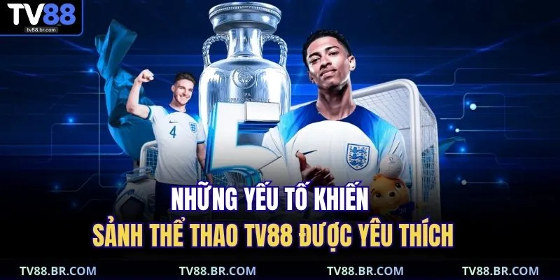 Những yếu tố khiến sảnh thể thao TV88 được yêu thích